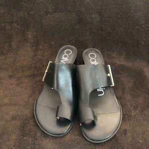 Calvin Klein black sandals